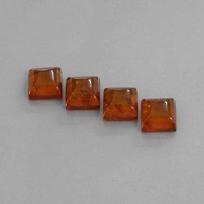 Amber Gemstone in 8 x 8 mm (calibrated) Size for Sale, Amber Stone in Amber Color