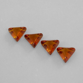 Amber Gemstone in 8.9 x 7.9 mm Size for Sale, Amber Stone in Yellow Orange Color