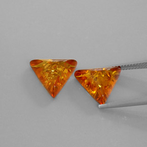 Amber Gemstone in 13.6 x 11.9 mm Size for Sale, Amber Stone in Yellow Orange Color