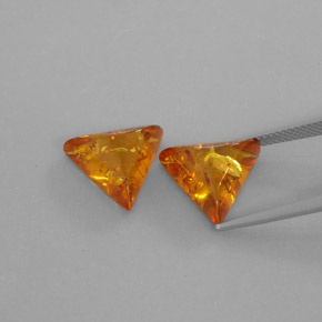 Amber Gemstone in 13.4 x 11.8 mm Size for Sale, Amber Stone in Yellow Orange Color