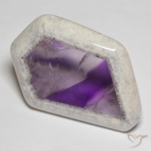 69.57 ct Multicolor Amethyst Geode Slice Stone, Natural Amethyst Geode Slice in Sliced Crystal Shape for Sale