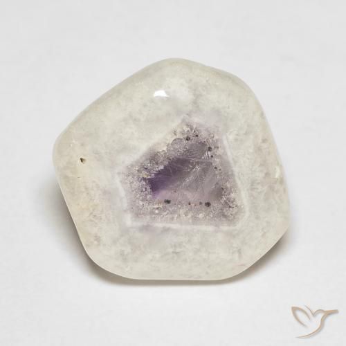 Amethyst Geode Slice Gemstone in 13.7 x 12.8 mm Size for Sale, Amethyst Geode Slice Stone in Multicolor Color