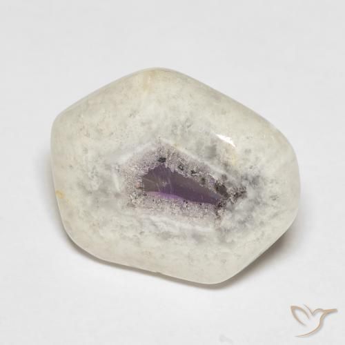 9.18 ct Multicolor Amethyst Geode Slice Stone, Natural Amethyst Geode Slice in Sliced Crystal Shape for Sale
