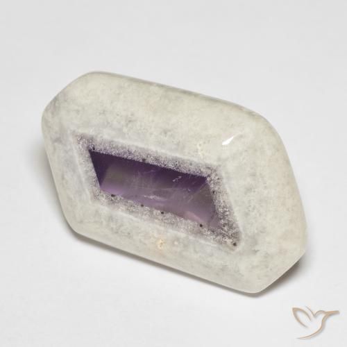 23.79 ct Multicolor Amethyst Geode Slice Stone, Natural Amethyst Geode Slice in Sliced Crystal Shape for Sale