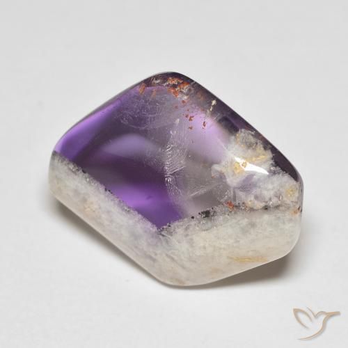 16.04 ct Multicolor Amethyst Geode Slice Gemstone, Amethyst Geode Slice Gem in Sliced Crystal Shape for Sale.