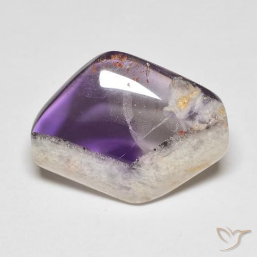 16.04 ct Multicolor Amethyst Geode Slice Stone, Natural Amethyst Geode Slice in Sliced Crystal Shape for Sale