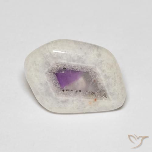 Amethyst Geode Slice Gemstone in 16.9 x 11.8 mm Size for Sale, Amethyst Geode Slice Stone in Multicolor Color