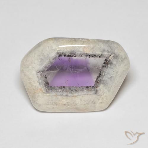 16.23ct Natural Multicolor Amethyst Geode Slice, Fancy, Transparent