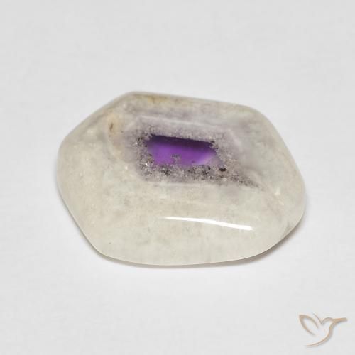 6.52ct Natural Multicolor Rebanada de geoda de amatista, Elegante, Transparente, Photo A