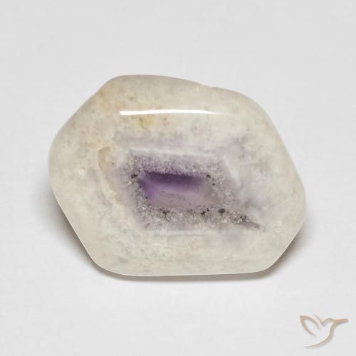 Amethyst Geode Slice Gemstone in 15.3 x 12.5 mm Size for Sale, Amethyst Geode Slice Stone in Multicolor Color
