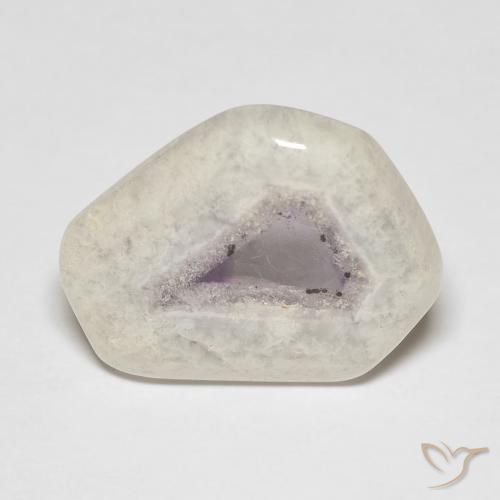 Amethyst Geode Slice Gemstone in 18.5 x 16.2 mm Size for Sale, Amethyst Geode Slice Stone in Multicolor Color