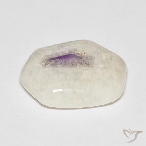 7.46ct Natural Multicolor Amethyst Geode Slice, Fancy, Transparent