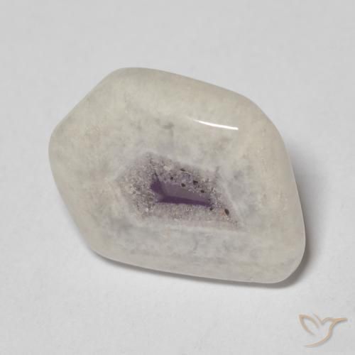 6.34 ct Multicolor Amethyst Geode Slice Stone, Natural Amethyst Geode Slice in Sliced Crystal Shape for Sale