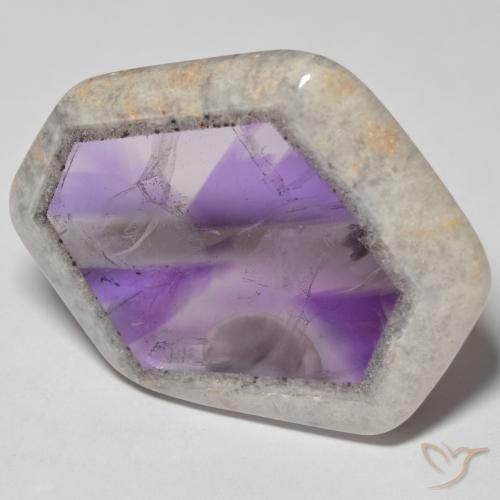 51.52ct Natural Multicolor Amethyst Geode Slice, Fancy, Transparent