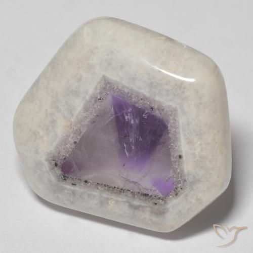 24.02ct Natural Multicolor Amethyst Geode Slice, Fancy, Transparent