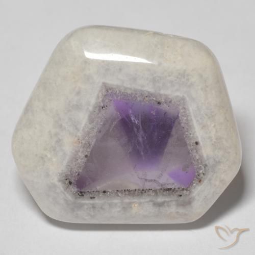 Amethyst Geode Slice Gemstone in 22.7 x 22.6 mm Size for Sale, Amethyst Geode Slice Stone in Multicolor Color
