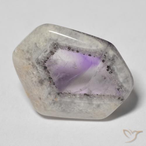 12.40ct Natural Multicolor Amethyst Geode Slice, Fancy, Transparent