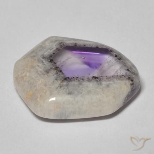 12.40 ct Multicolor Amethyst Geode Slice Stone, Natural Amethyst Geode Slice in Sliced Crystal Shape for Sale