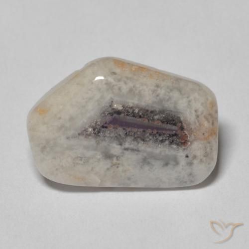 6.15 ct Multicolor Amethyst Geode Slice Gemstone, Amethyst Geode Slice Gem in Sliced Crystal Shape for Sale.