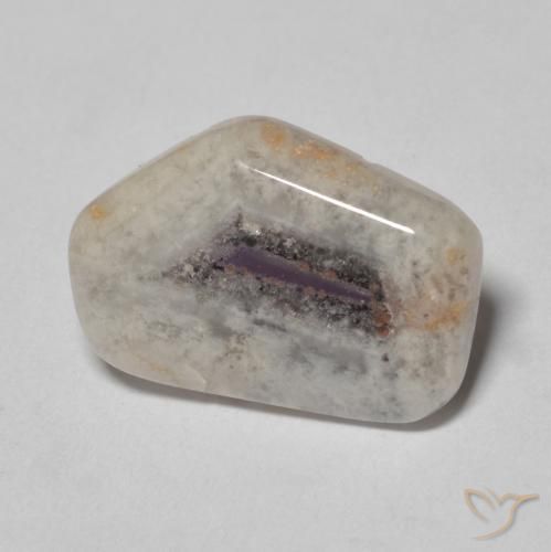 6.15 ct Multicolor Amethyst Geode Slice Stone, Natural Amethyst Geode Slice in Sliced Crystal Shape for Sale