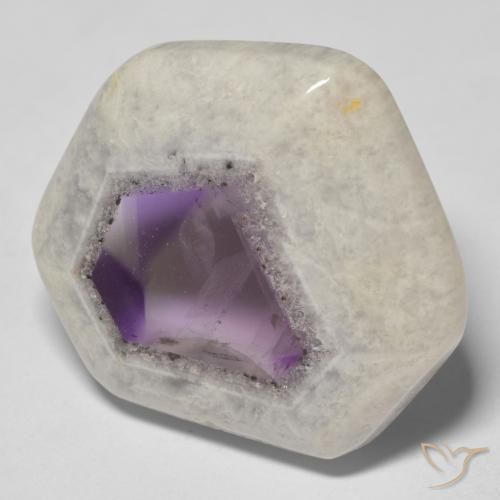 31.84ct Natural Multicolor Amethyst Geode Slice, Fancy, Transparent