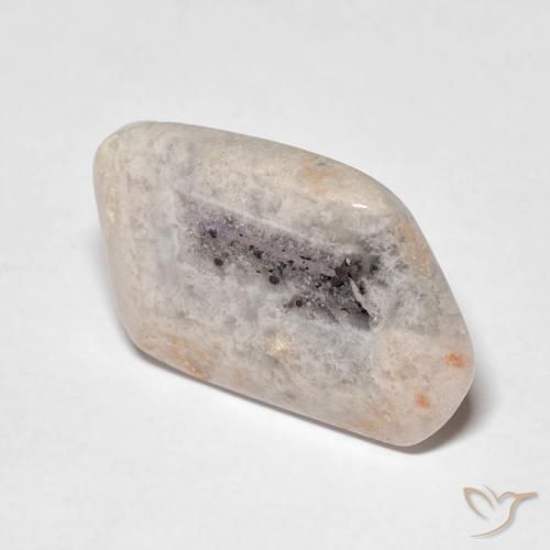 8.02 ct Multicolor Amethyst Geode Slice Stone, Natural Amethyst Geode Slice in Sliced Crystal Shape for Sale