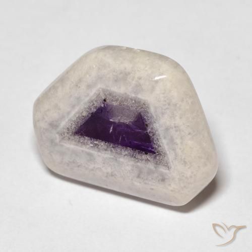 14,42 ct Amethyst-Geodenscheibe, 20,5 x 15,4 mm aus Brasilien, Photo A
