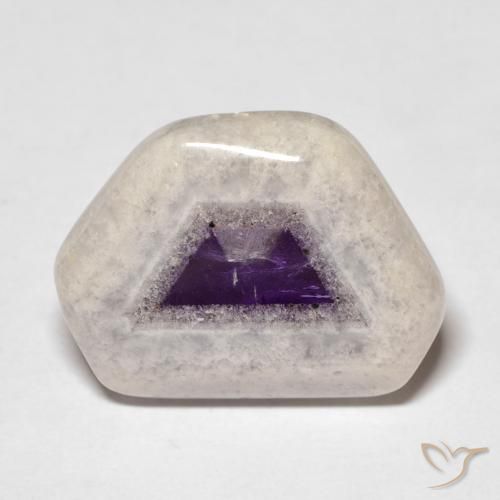 Amethyst Geode Slice Gemstone in 20 x 15 mm (calibrated) Size for Sale, Amethyst Geode Slice Stone in Multicolor Color