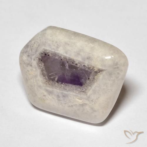 14,31 ct Amethyst-Geodenscheibe, 19,9 x 15 mm aus Brasilien, Photo A