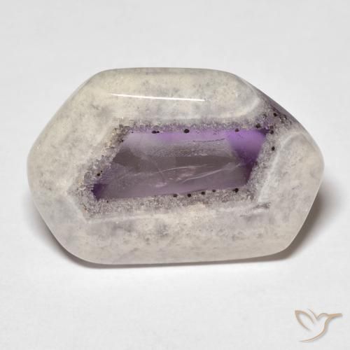 16.74ct Natural Multicolor Amethyst Geode Slice, Fancy, Transparent