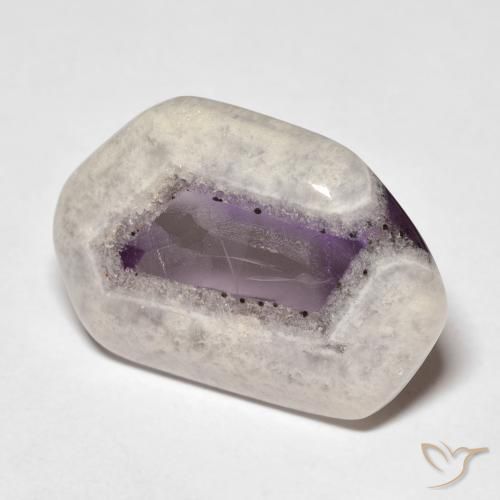 16.74 ct Multicolor Amethyst Geode Slice Stone, Natural Amethyst Geode Slice in Sliced Crystal Shape for Sale