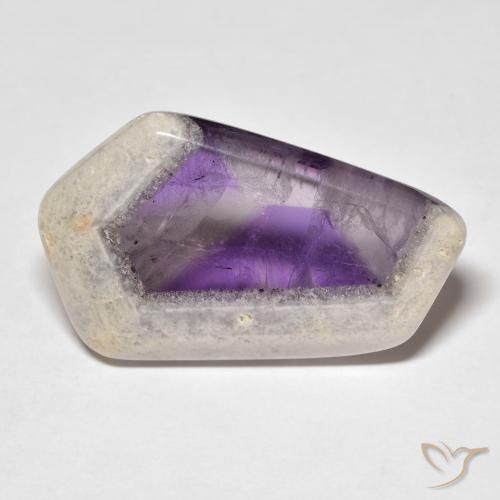 26.36ct Natural Multicolor Amethyst Geode Slice, Fancy, Transparent