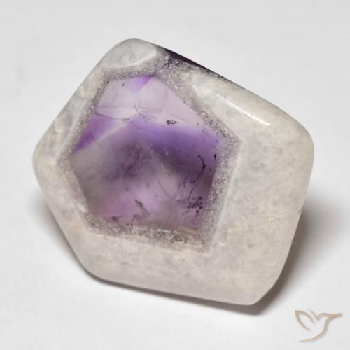 29.60ct Natural Multicolor Amethyst Geode Slice, Fancy, Transparent