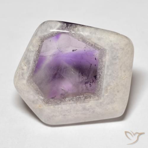 Amethyst Geode Slice Gemstone in 24.5 x 23.2 mm Size for Sale, Amethyst Geode Slice Stone in Multicolor Color