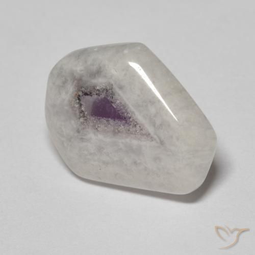 6.74 ct Multicolor Amethyst Geode Slice Stone, Natural Amethyst Geode Slice in Sliced Crystal Shape for Sale