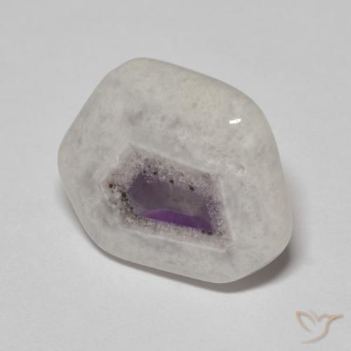9.26 ct Multicolor Amethyst Geode Slice Stone, Natural Amethyst Geode Slice in Sliced Crystal Shape for Sale