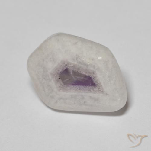 8.08 ct Multicolor Amethyst Geode Slice Stone, Natural Amethyst Geode Slice in Sliced Crystal Shape for Sale