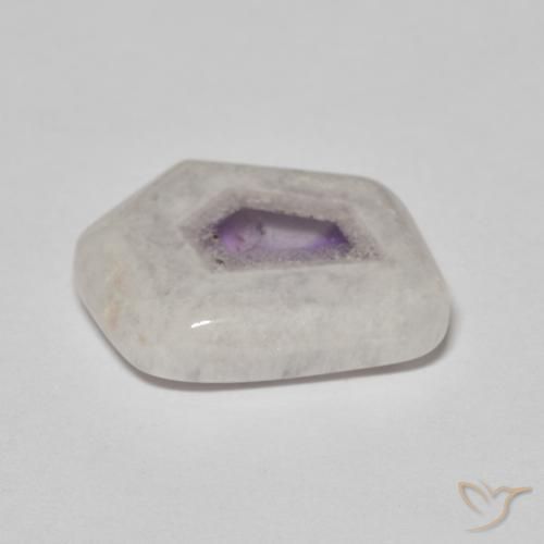 Amethyst Geode Slice Gemstone in 18 x 13 mm (calibrated) Size for Sale, Amethyst Geode Slice Stone in Multicolor Color