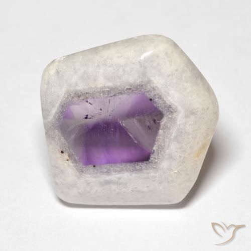 22.06 ct Multicolor Amethyst Geode Slice Stone, Natural Amethyst Geode Slice in Sliced Crystal Shape for Sale