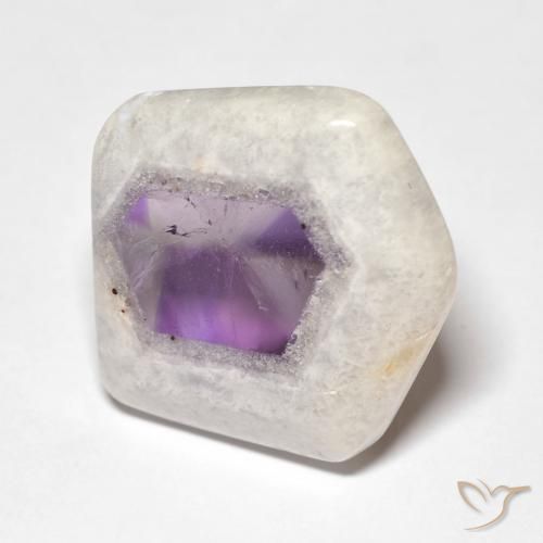 Amethyst Geode Slice Gemstone in 20.7 x 20.3 mm Size for Sale, Amethyst Geode Slice Stone in Multicolor Color