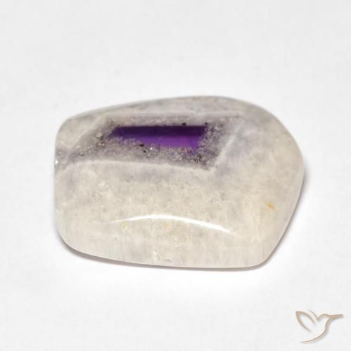 8.69 ct Multicolor Amethyst Geode Slice Stone, Natural Amethyst Geode Slice in Sliced Crystal Shape for Sale