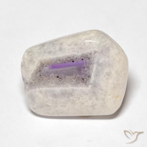 Amethyst Geode Slice Gemstone in 15.9 x 13.2 mm Size for Sale, Amethyst Geode Slice Stone in Multicolor Color