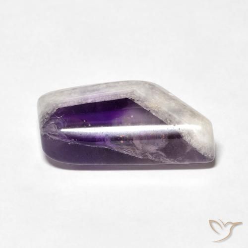 9.76 ct Multicolor Amethyst Geode Slice Stone, Natural Amethyst Geode Slice in Fancy Cabochon Shape for Sale