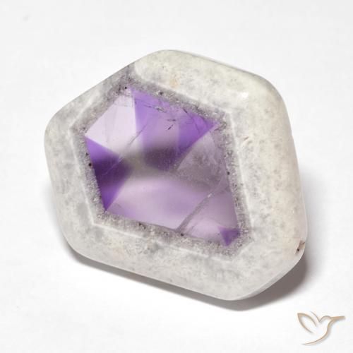 23.22ct Natural Multicolor Amethyst Geode Slice, Fancy, Transparent