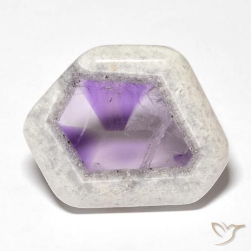 Amethyst Geode Slice Gemstone in 25.1 x 19.9 mm Size for Sale, Amethyst Geode Slice Stone in Multicolor Color