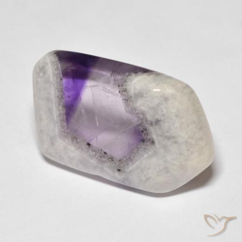 13.50 ct Multicolor Amethyst Geode Slice Stone, Natural Amethyst Geode Slice in Sliced Crystal Shape for Sale