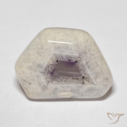 Amethyst Geode Slice Gemstone in 18.8 x 14 mm Size for Sale, Amethyst Geode Slice Stone in Multicolor Color