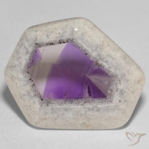 29.19ct Natural Multicolor Amethyst Geode Slice, Fancy, Transparent