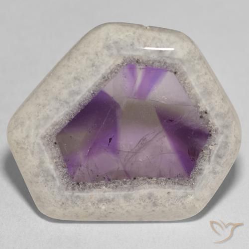 37.31ct Natural Multicolor Amethyst Geode Slice, Fancy, Transparent