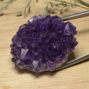 75.8ct Fancy Crystal Cluster Violet Amethyst Geode for sale thumb image of 75.8ct Fancy Crystal Cluster Violet Amethyst Geode (ID: 391741)